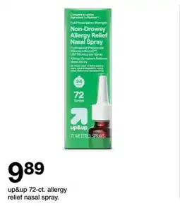 Target up & up 72-ct. allergy relief nasal spray offer