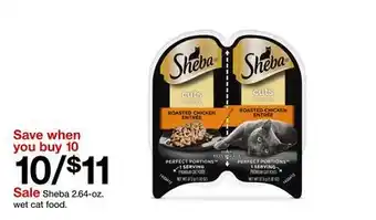 Target Sheba 2.64-oz. wet cat food offer