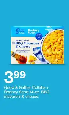 Target Good & Gather Collabs + Rodney Scott 14-oz. BBQ Macaroni & Cheese offer