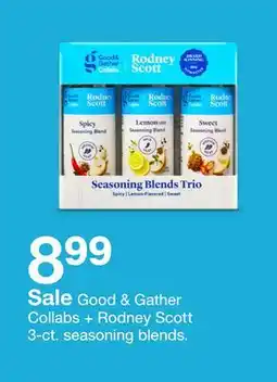 Target Good & Gather Collabs + Rodney 3 - ct. seasoning blends offer