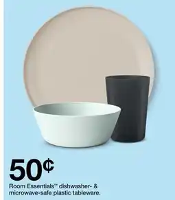 Target Room Essentials dishwasher-& microwave-safe plastic tableware offer