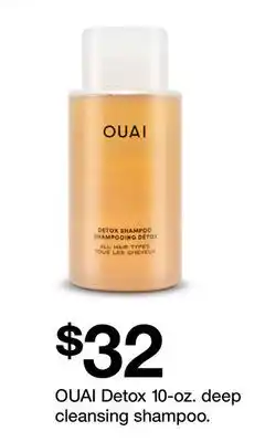 Target OUAI Detox 10-oz. deep cleansing shampoo offer