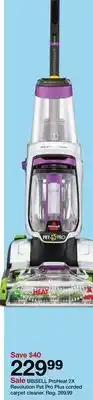 Target BISSELL ProHeat 2X Revolution Pet Pro Plus corded carpet cleaner offer