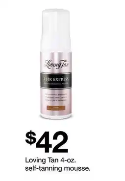Target Loving Tan 4-oz. self-tanning mousse offer