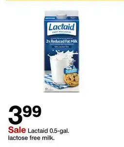 Target Lactaid 0.5-gal. lactose free milk offer