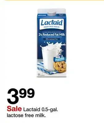 Target Lactaid 0.5-gal. lactose free milk offer