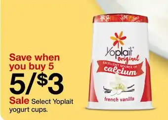 Target Select Yoplait yogurt cups offer