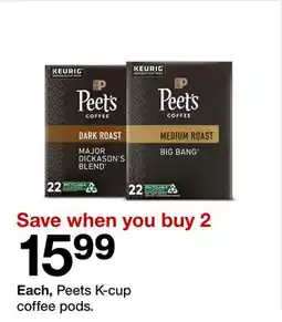 Target Peets K-cup coffee pods offer
