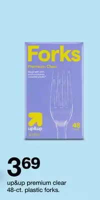 Target up & up premium clear 48 - ct. plastic forks offer