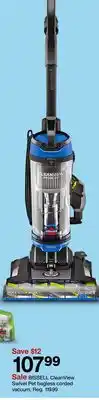 Target BISSELL CleanView Swivel Pet bagless corded vacuum offer