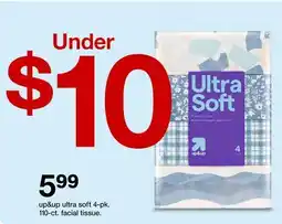 Target up & up ultra soft 4-pk. 110-ct. facial tissue offer