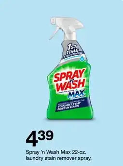 Target Spray 'n Wash Max 22-oz. laundry stain remover spray offer