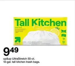 Target up&up UltraStretch 50-ct. 13-gal. tall kitchen trash bags offer