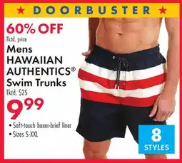 Boscov's Mens HAWAIIAN AUTHENTICS Swim Trunks offer