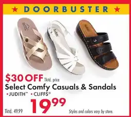 Boscov's Select Comfy Casuals & Sandals offer