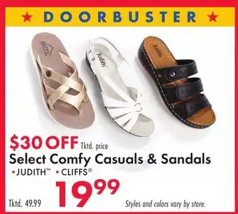 Boscov's Select Comfy Casuals & Sandals offer