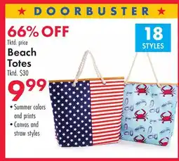 Boscov's Beach Totes offer