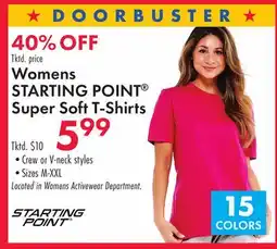 Boscov's Womens STARTING POINT Super Soft T-Shirts offer