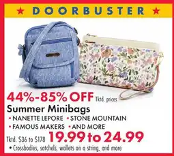 Boscov's Summer Minibags offer