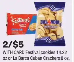 CVS Festival cookies 14.22 oz or La Barca Cuban Crackers 8 oz offer