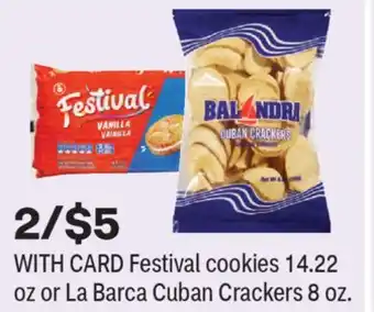 CVS Festival cookies 14.22 oz or La Barca Cuban Crackers 8 oz offer
