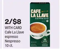 CVS Cafe La Llave espresso Nespresso 10 ct offer