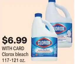 CVS Clorox bleach 117-121 oz offer