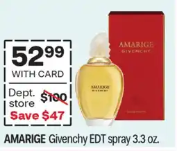 CVS AMARIGE Givenchy EDT spray 3.3 oz offer