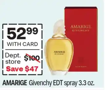 CVS AMARIGE Givenchy EDT spray 3.3 oz offer