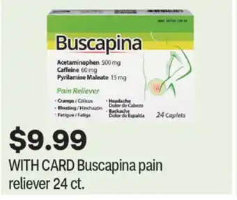 CVS Buscapina pain reliever 24 ct offer