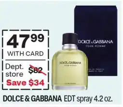 CVS DOLCE & GABBANA EDT spray 4.2 oz offer