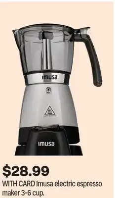 CVS Imusa electric espresso maker 3-6 cup offer