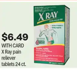 CVS X Ray pain reliever tablets 24 ct offer