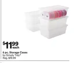 Michaels 5 pc. Storage Cases by Simply Tidy offer