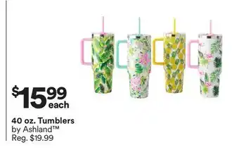 Michaels 40 oz. Tumblers by Ashland offer