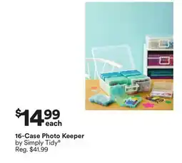 Michaels 16-Case Photo Keeper by Simply Tidy offer