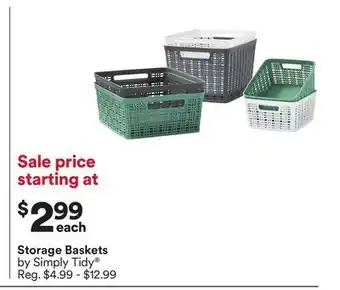 Michaels Storage Baskets by Simply Tidy offer