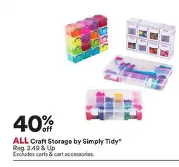 Michaels ALL Craft Storage by Simply Tidy offer