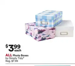 Michaels ALL Photo Boxes by Simply Tidy offer