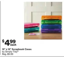 Michaels 12 x 12 Scrapbook Cases by Simply Tidy offer