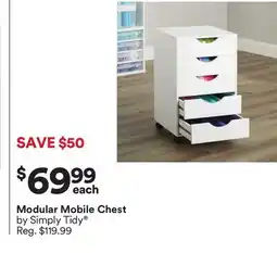 Michaels Modular Mobile Chest by Simply Tidy offer