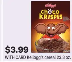 CVS Kellogg's cereal 23.3 oz offer
