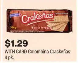 CVS Colombina Crackeñas 4 pk offer