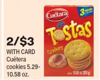 CVS Cuétera cookies 5.29-10.58 oz offer