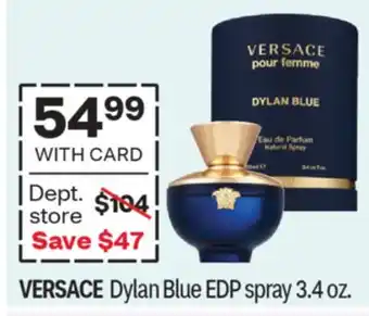 CVS VERSACE Dylan Blue EDP spray 3.4 oz offer