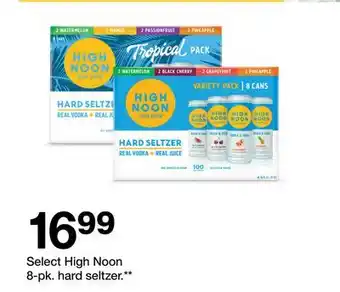 Target Select High Noon 8-pk. hard seltzer offer