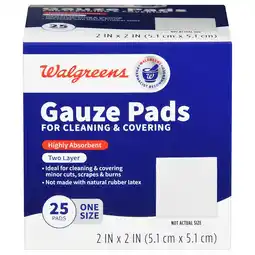 Walgreens Guaze Pads 2 in x 2 in offer
