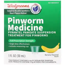 Walgreens Pinworm Medicine Liquid Banana offer