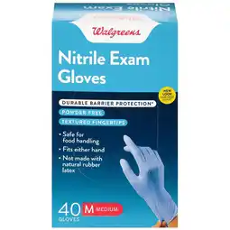 Walgreens Nitrile Exam Gloves Medium offer