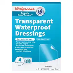 Walgreens Transparent Waterproof Dressings offer